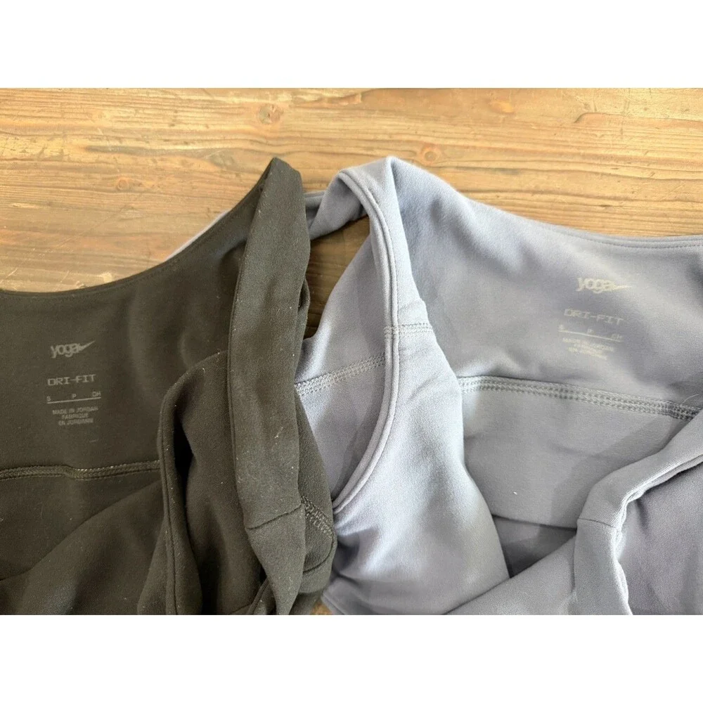 Nike Dri Fit Yoga Bra Lot of 2 Blue Black Small Preowned